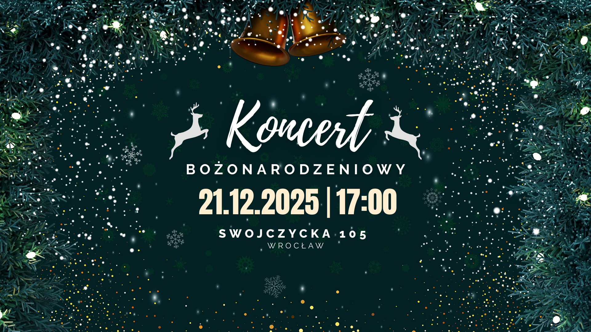 Zapraszamy na koncert bożonarodzeniowy, 21 grudnia 2025. Wstęp wolny!